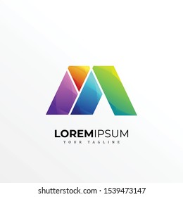 Modern Abstract M Logo Template