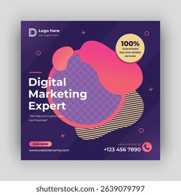 Modern Abstract Marketing Banner for Social Media, Business Promotion, and Corporate Digital Campaigns