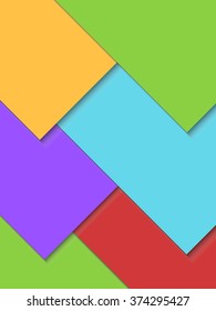 Modern abstract  material design background for flyer, blank, card, banner, invitation, brochure cover design template. Vector illustration.