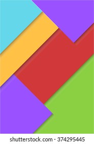 Modern abstract  material design background for flyer, blank, card, banner, invitation, brochure cover design template. Vector illustration.