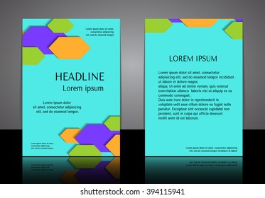 Modern abstract material design background for flyer, blank, card, banner, invitation, brochure cover design template. Vector illustration.