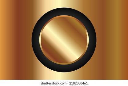 Modern Abstract Medal Gold background. Gradient Color. Premium Vector. suitable for wallpaper design, cover, flyer, brochure, etc.
