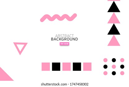 diseño moderno de banner de fondo memphis abstract, se puede usar en diseño de portada, afiche, volante, diseño de libros, fondos de sitios web o publicidad.ilustración vectorial.