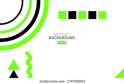 diseño moderno de banner de fondo memphis abstract, se puede usar en diseño de portada, afiche, volante, diseño de libros, fondos de sitios web o publicidad.ilustración vectorial.