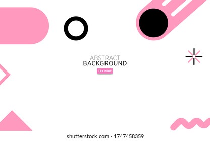 diseño moderno de banner de fondo memphis abstract, se puede usar en diseño de portada, afiche, volante, diseño de libros, fondos de sitios web o publicidad.ilustración vectorial.