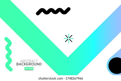 diseño moderno de banner de fondo memphis abstract, se puede usar en diseño de portada, afiche, volante, diseño de libros, fondos de sitios web o publicidad.ilustración vectorial.