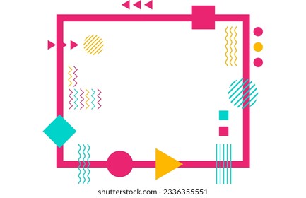 Modern abstract Memphis background, minimal covers design. Colorful geometric background, vector illustration