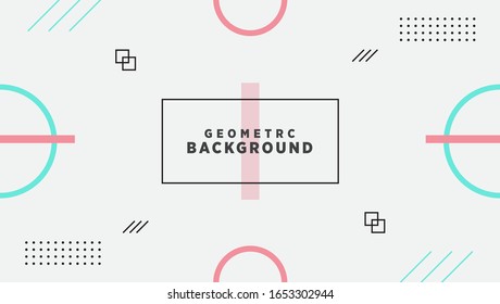 Modern abstract memphis background_eps 10