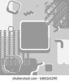 modern abstract memphis geometry design for poster, flyer, banner, card, label and background template vector.