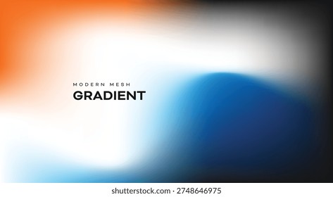 Modern abstract mesh gradient background with vibrant color blend, vector, illustration.