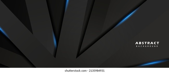 Modern abstract of metal plates with blue neon lights.Eps10 vector