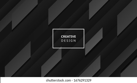 Modern abstract minimal background, geometric shape and dark color composition. Design for backdrop, presentation, banner, wallpaper etc.