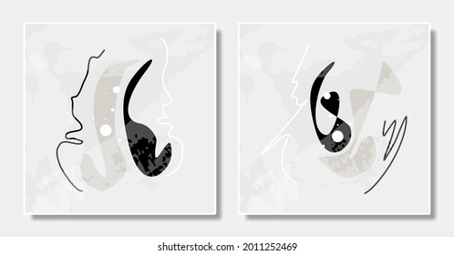 Modern abstract minimal frame design. Minimalist background, vector illustration EPS 10