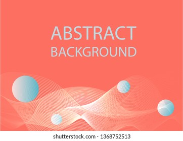 Modern Abstract Minimal Geometric Futuristic  Background with coral gradient color design for Homepage, Landing page, poster, apps. Vector Illustration EPS10.The combination of colors mint, coral.