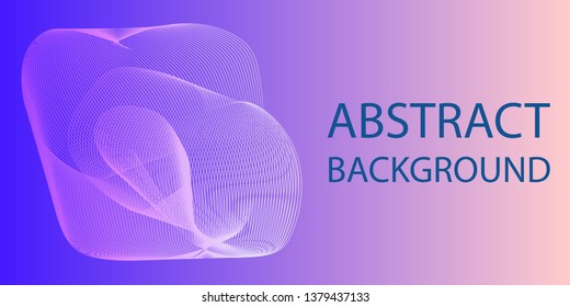 Modern Abstract Minimal Geometric Futuristic  Background with violet blue gradient color design for Homepage, Landing page, poster, apps. Vector Illustration EPS10.