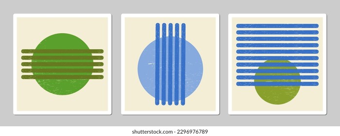 Conjunto de diseño minimalista abstracto moderno