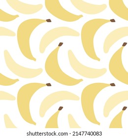 Modern Abstract Minimalist Fruit Banana Seamless Pattern Background
