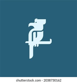 Modern, Abstract, Minimalist, Geometric, Flat Bird Silhouette Logo Vector Design Illustration