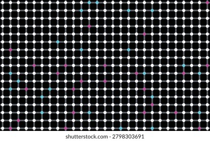 Modern Abstract Minimalist Scintillating Grid Optical Illusion Background