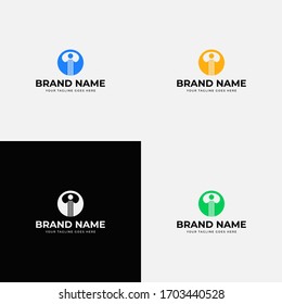 Modern Abstract Monogram letter I Logo icon design concept. Minimalist I creative initial based Vector template. Graphic Alphabet Symbol for Corporate Business Company Identity design.