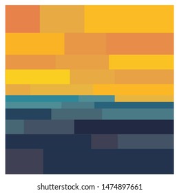 Modern Abstract Mosaic Art Design Background and Texture