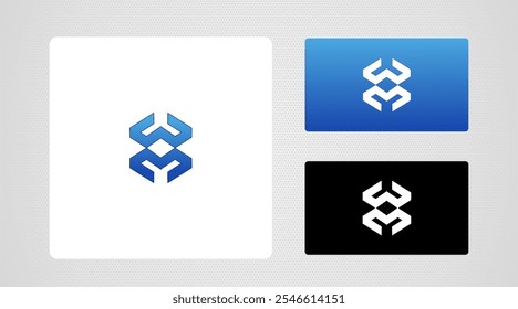 Modern and abstract MW logo template 