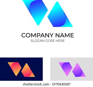 Modern abstract N letter mark logo