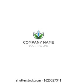 modern abstract natural lab logo