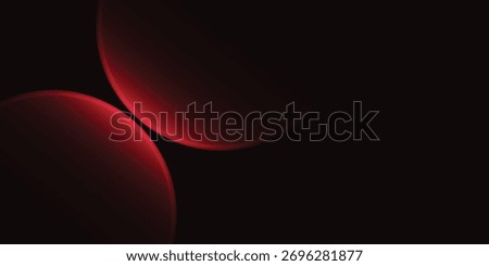 Modern abstract Neon technology background with Red circle lines glowing light for Landing Page Web design