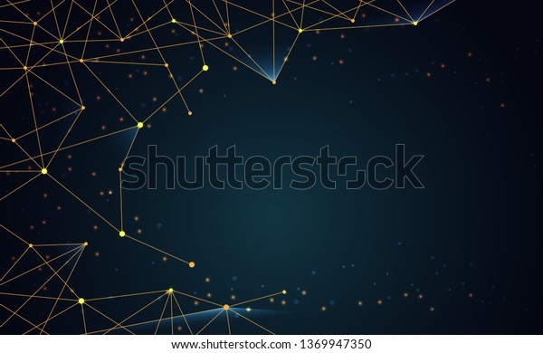 Modern Abstract Network Science Connection Technology Stock Vector ...
