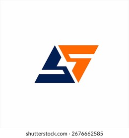 Modern abstract number sixty five logo design.