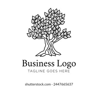 Modernes Abstraktes Olivenbaum-Logo