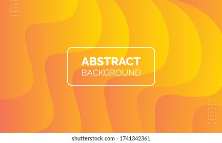 Modern abstract orange background - Abstract gradient papercut shape background