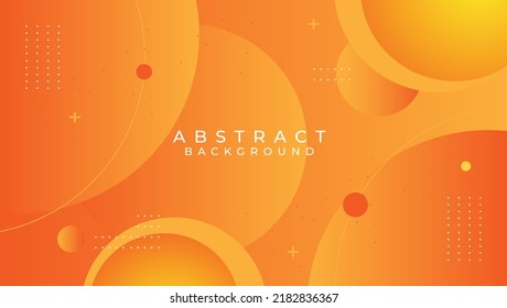 Modern abstract orange background shapes
