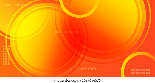 Moderner abstrakter orangefarbener Bannerhintergrund. Dynamische Formenzusammensetzung. moderne Vektorgrafik 