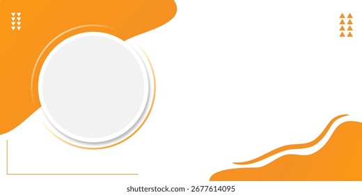 Plantilla de fondo naranja y negro abstracto moderno
