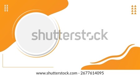 Modern abstract orange and black background template