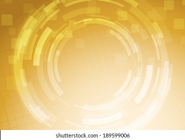 Roda de engrenagem laranja brilhante abstrata moderna. Ilustração vetorial