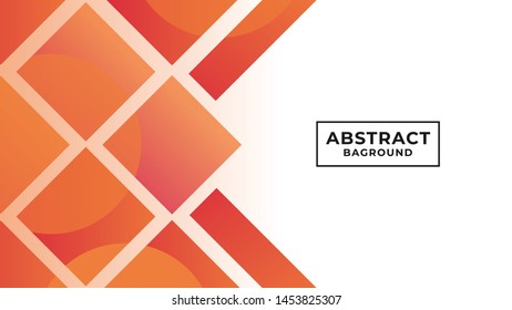 Modern abstract orange color gradient style background Vector