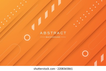 modern abstract orange gradient background. composition with fluid and geometric wavy shape. eps10 vector