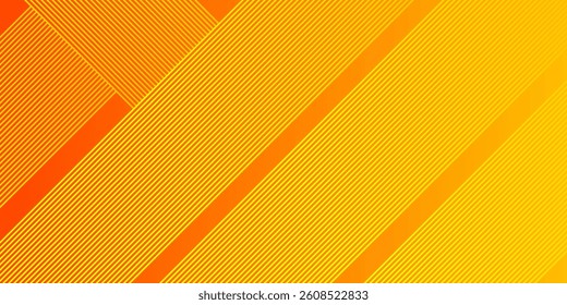 Modern Abstract orange gradient background with geometric yellow gradient lines abstract background vector illustration. Futuristic concept technology. Perfect for modern projects ,business, banner.