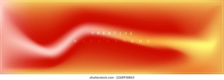 Modern abstract orange gradient banner background design