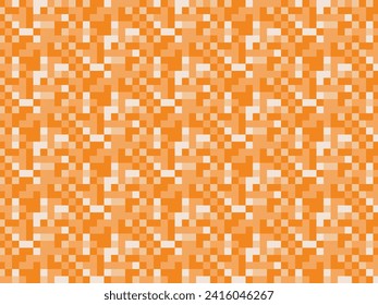 patrón de fondo de fondo de poste bajo en píxeles de color naranja abstracto moderno