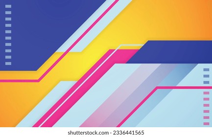 Modern abstract orange yellow with blue and white colroful background