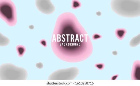 Modern Abstract Organic Shape Background In Pastel