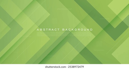 Modern abstract overlap square pattern with colorful green gradient color geometric background. Cool pattern with simple style background. Eps10 vector