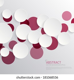 Modern Abstract Overlapping Circles Background - Design Template
