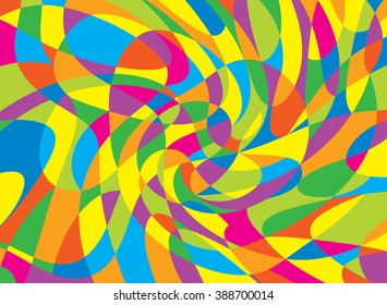 Modern Abstract Painting Wall Art Vector Illustration