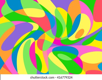 Modern Abstract Painting Wall Art Vector Illustration