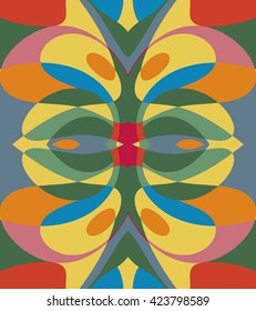 Modern Abstract Painting Wall Art Vector Illustration